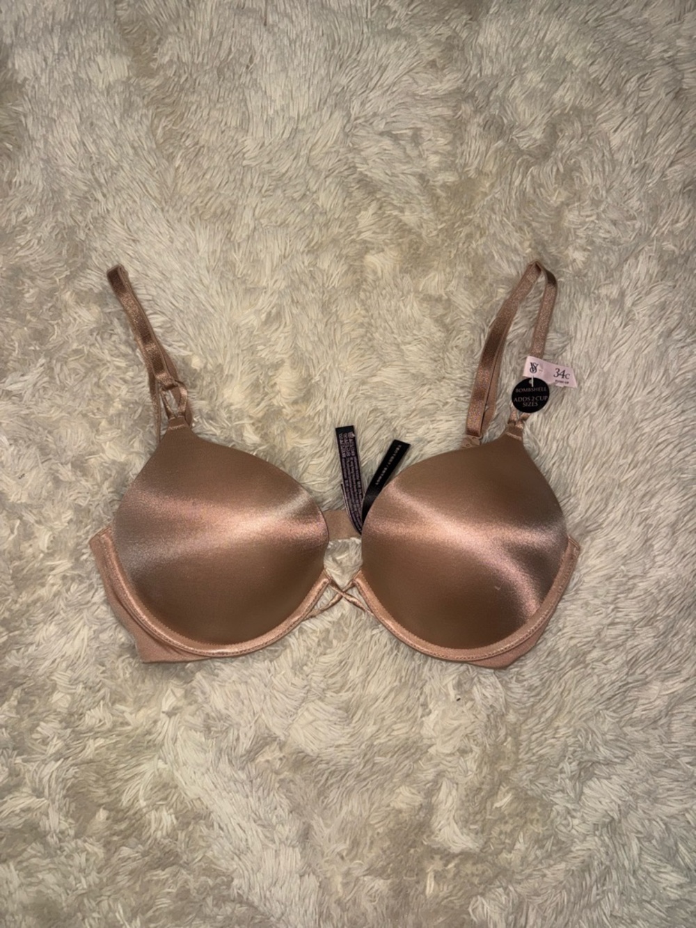 Victoria's Secret Satin Nude Push-Up Bra